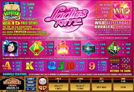 Play Ladies Night Video Slot with Nickels!