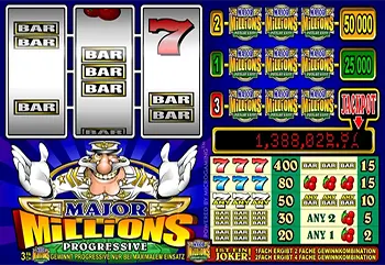 Major Millions Progressive Slots Jackpot